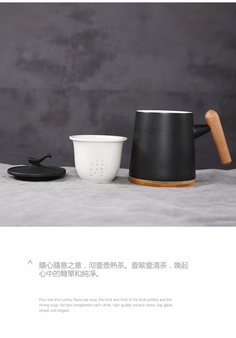 Porcelain constant hall mark cup large capacity with cover filter couples water cup home office ceramic tea cups
