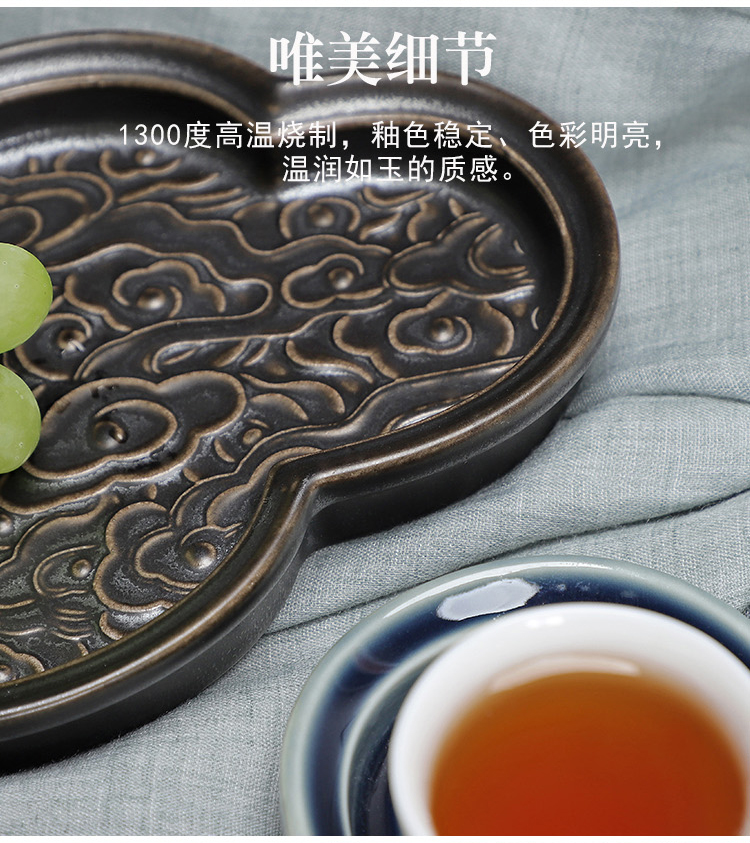 The creative move of household porcelain heng tong ceramic plate sitting room tea table of fruit snack dried fruit snacks basin type