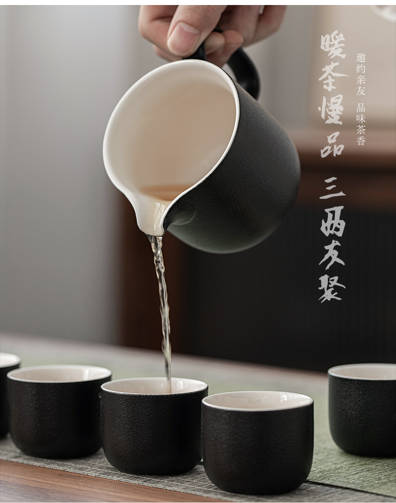 Porcelain heng tong coarse pottery side boil heat preservation tea stove ceramic small tea based alcohol lamp heating furnace scented tea home