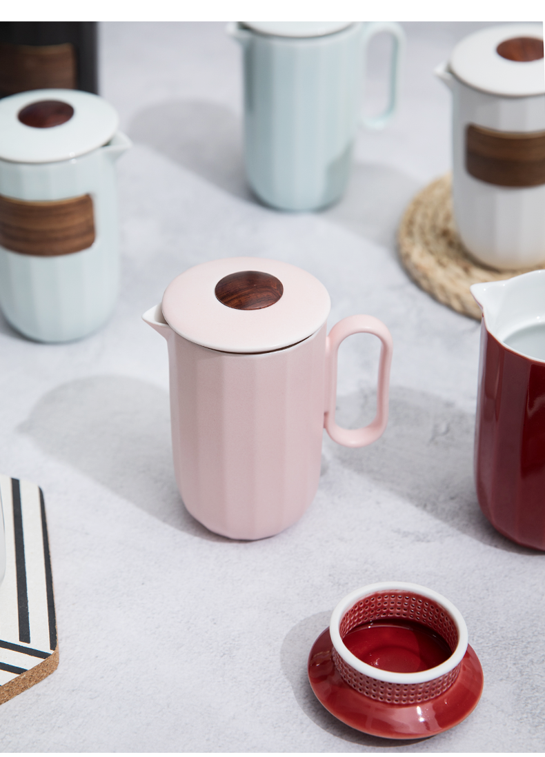 Porcelain ceramic teapot # constant filtering single pot of high - capacity kung fu tea set suit household contracted and I teapot