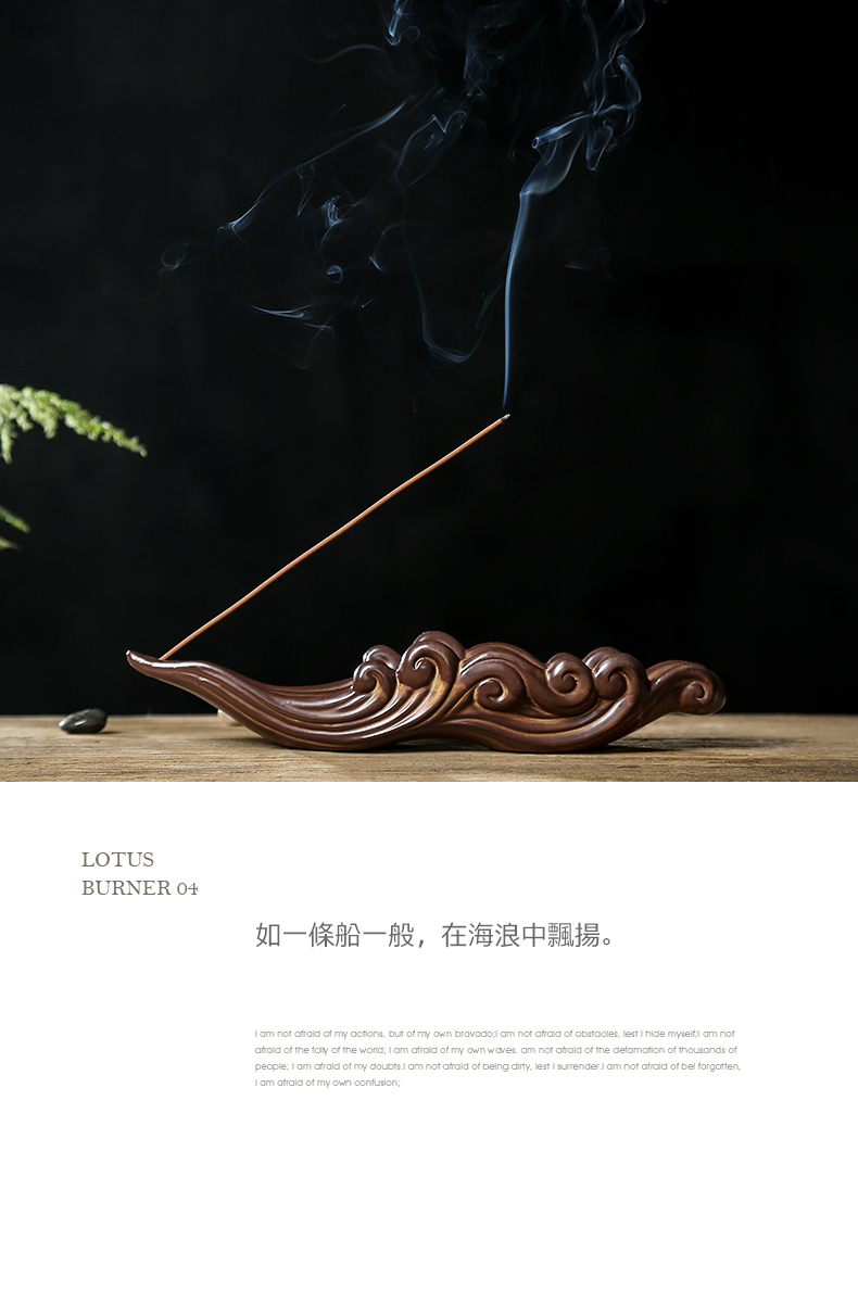 Porcelain heng tong incense inserted a line of ceramic incense incense buner box of indoor lie fragrant antique household sandalwood aroma stove