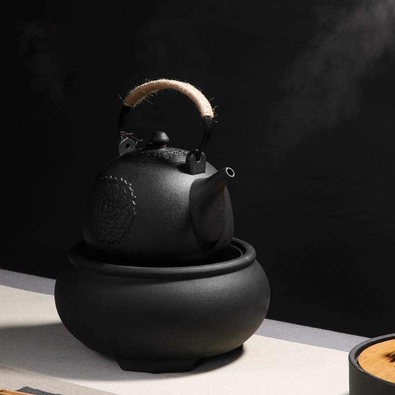 Porcelain pot home electricity TaoLu suit electric constant hall lava rock - girder are.mute boiled tea stove kung fu tea kettle