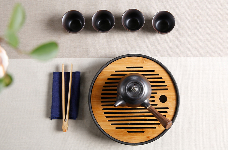 Porcelain heng tong kung fu tea set portable travel suit to crack a pot of dry tea set fourth teapot teacup suits for