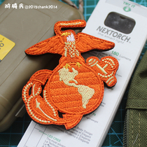 USMC American Seal Marines Embroidery Velcro Global Hawk anchor chain full embroidered armband badge patch