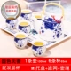 Bộ ấm trà gốm sứ Jingdezhen bộ ấm trà đặt nhà ấm trà đơn giản bộ ấm trà khách sạn hiện đại - Trà sứ bình ủ trà 10l