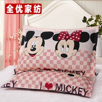 Twill gối sinh viên Phong bì đơn 48x74cm tăng vỏ gối một cặp một bắn hai gối tựa sofa
