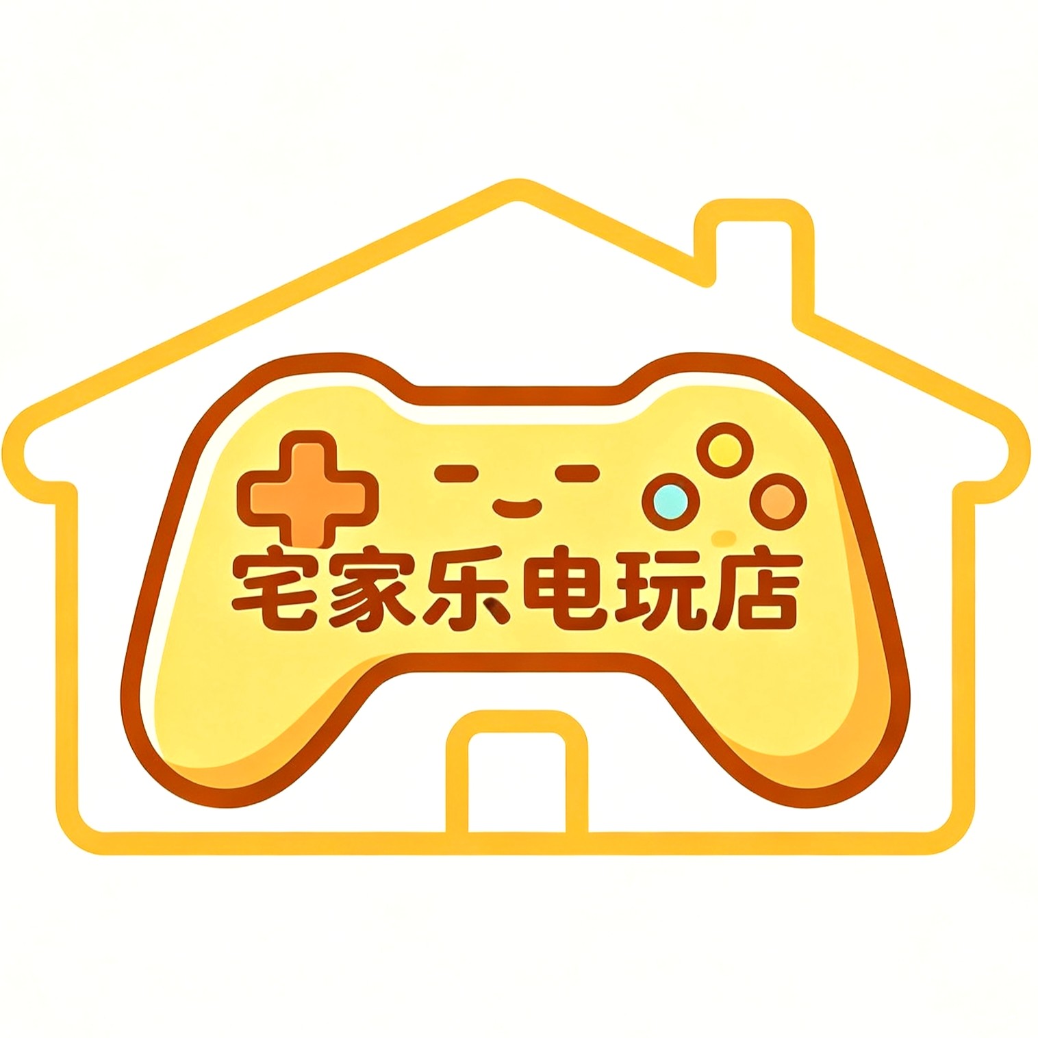 宅家乐电玩店的LOGO