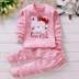 New childrens bông đồ lót mùa thu quần áo bộ 0-6 tuổi bé trai và bé gái bộ pajama quần áo trẻ em mùa xuân và mùa thu. 