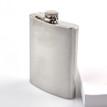 Household wine bottle outdoor wine set portable small wine bottle 304 stainless steel 8 ounce wine bottle with funnel