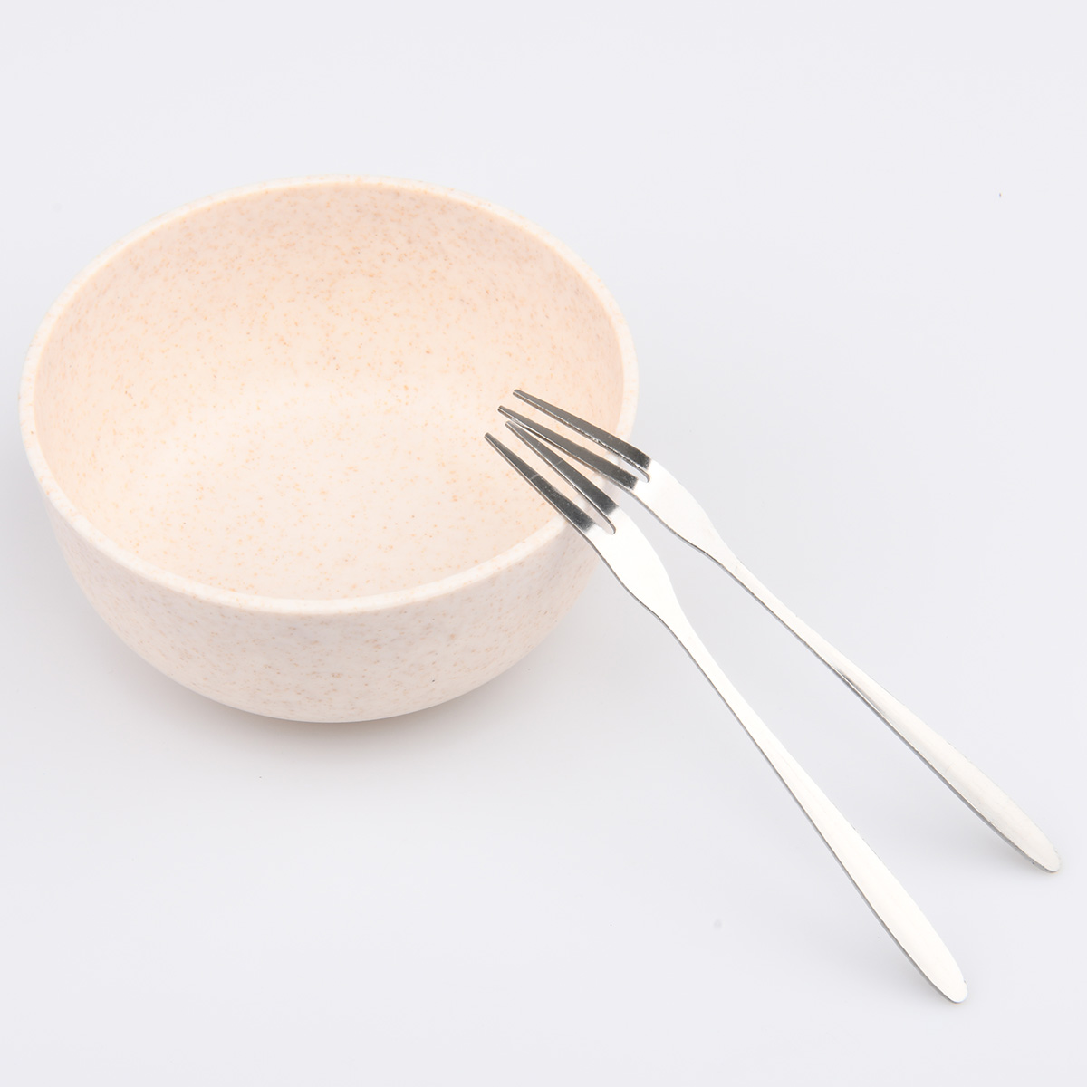 South Korea Ditooth Fork Stainless Steel Fruit Fork Sweet Cake Small Fork West Cutlery Light Handle Fruit Sign 12g