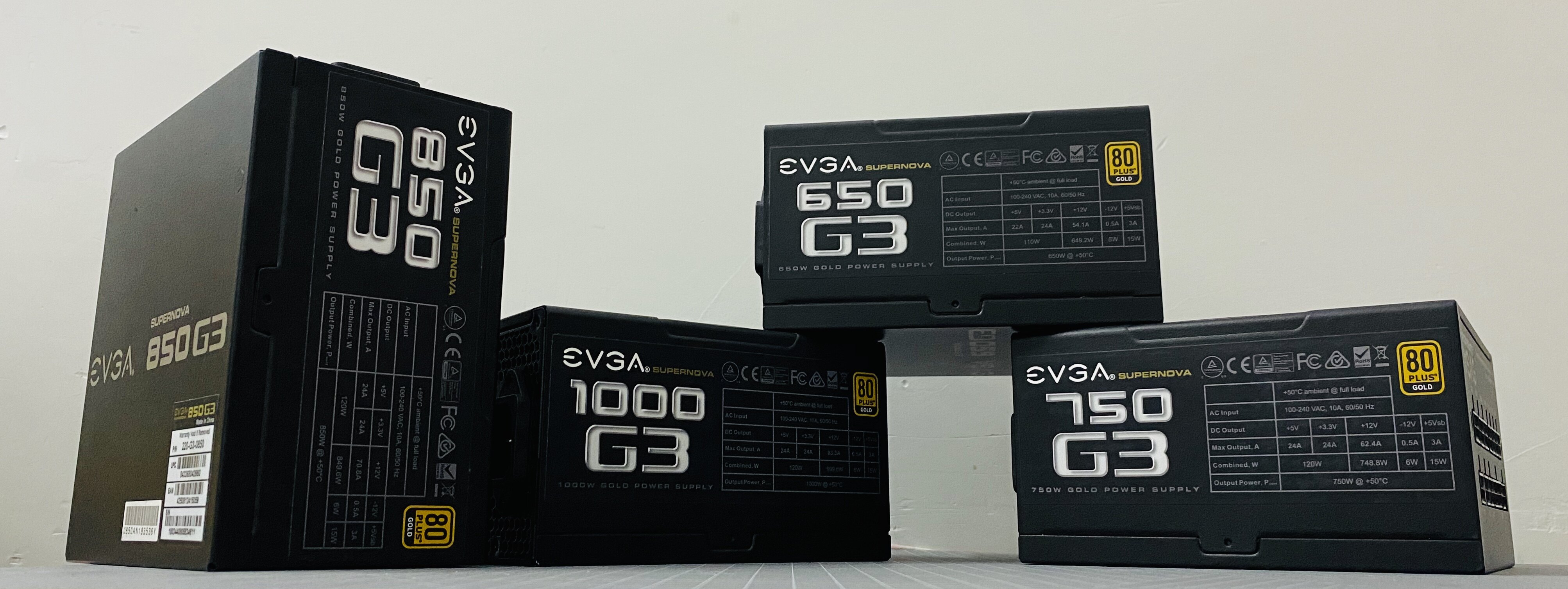 EVGA G2G3P2 rated 550w 650w750W 850W1000W gold platinum full module computer power supply