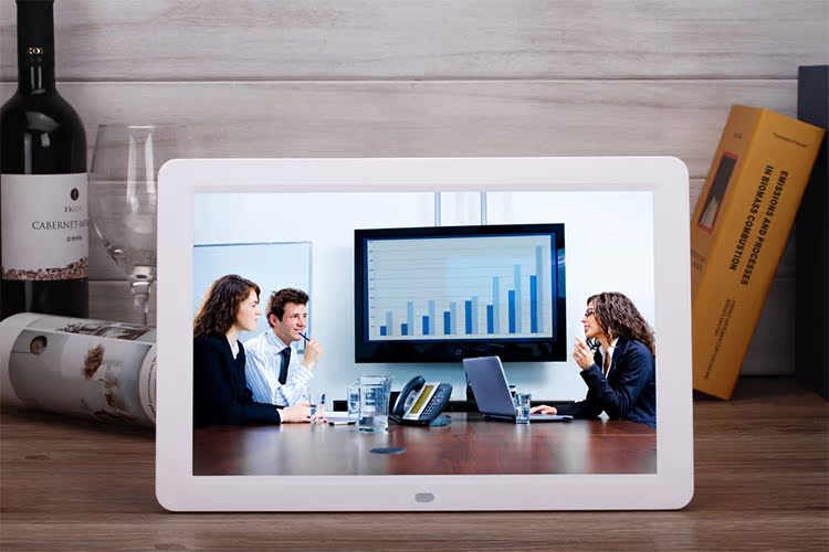 Xanh Totem 12-inch độ nét cao khung ảnh kỹ thuật số / album điện tử Samsung màn hình LED quảng cáo máy đa chức năng 1080P - Khung ảnh kỹ thuật số khung ảnh điện tử