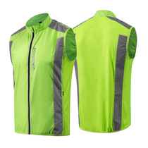 Quick-drying comfortable reflective riding vest spring summer outdoor vest night riding clothing bicycle sleeveless breathable customization