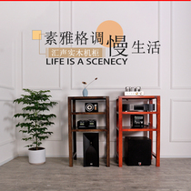 Huisei one two three four-story Cabinet rack sound box frame pear wood solid wood five teak pear wood tenon