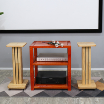 Tandem Sound Solid Wood Sound Pouring Sand Bracket Shock-Proof Tripod Solid Wood Surround Sound Frame Floor HIFI Footed Nail Rack
