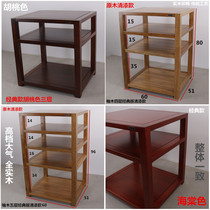 Walnut solid wood log Oak audio three-or four-layer cabinet equipment cabinet power amplifier speaker TV cabinet customized customization