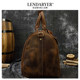 Lendaryer Travel Bag Men's Crazy Horse Leather Retro Handbag Large Capacity Sports Fitness Bag Universal Shoulder Bag