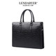 Lendaryer Briefcase Men's Genuine Leather Business Casual Large-Capacity Computer Bag Travel Portable Simple Handbag