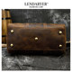 Lendaryer Travel Bag Men's Crazy Horse Leather Retro Handbag Large Capacity Sports Fitness Bag Universal Shoulder Bag