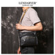 Lendaryer Single Shoulder Bag for Men, Genuine Leather, Close-Fitting, Large-Capacity Crossbody Bag, Multi-Functional Business Travel Portable Backpack