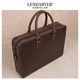 Lendaryer Briefcase Men's New Classy Retro Style Business Handbag Genuine Leather First Layer Cowhide Computer Bag