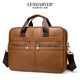 Lendaryer Briefcase Men's Business Travel Commuter Handbag First Layer Cowhide Casual Large Capacity Computer Bag