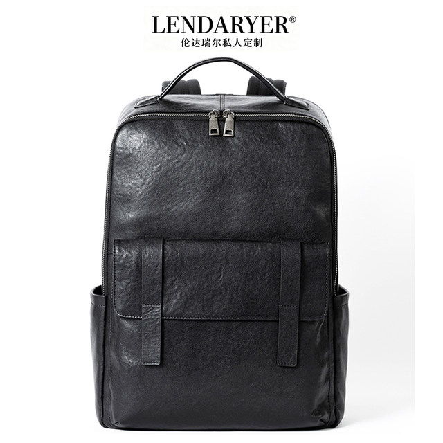 Lendaryer Business Backpack Men's New High-End Simple Fitness and Sports Business Trip Large-Capacity Backpack