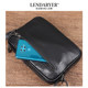 Lendaryer New Genuine Leather Crossbody Bag for Men, First Layer Cowhide, Fashionable and Casual Men's Shoulder Bag, Simple Small Square Bag