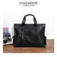Lendaryer New Classy Genuine Leather Men's Handbag Business Casual Simple Design Large Capacity Briefcase