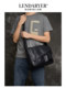 Lendaryer Single Shoulder Bag for Men, Unique Design, Large Capacity, Crossbody, Selected Cowhide, Casual Business Commuter Bag