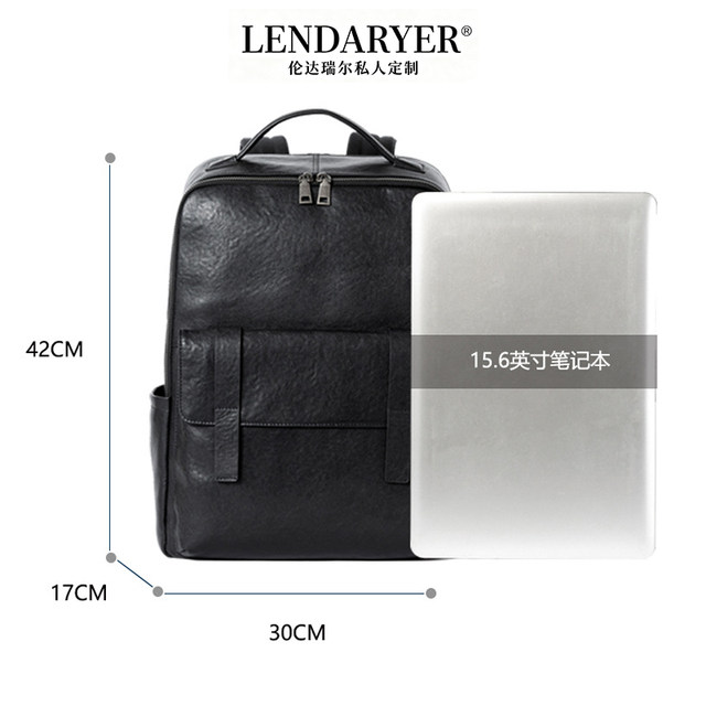 Lendaryer Business Backpack Men's New High-End Simple Fitness and Sports Business Trip Large-Capacity Backpack