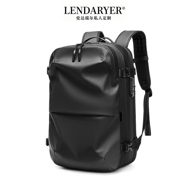 Lendaryer Business Backpack Men's High-End Business Trip Large-Capacity Travel Vacuum Compression Computer Backpack