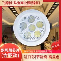 Feideli Led jewelry store spotlight shop commercial embedded 36w exhibition counter special super bright ceiling
