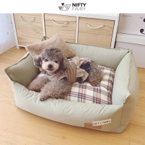  Minan NF kennel cat litter four seasons detachable and washable dog bed Korean imported fabric INS wind small dog fighting teddy
