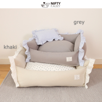 Minan NF kennel cat litter four seasons detachable and washable dog bed Korean imported fabric INS wind small dog fighting teddy
