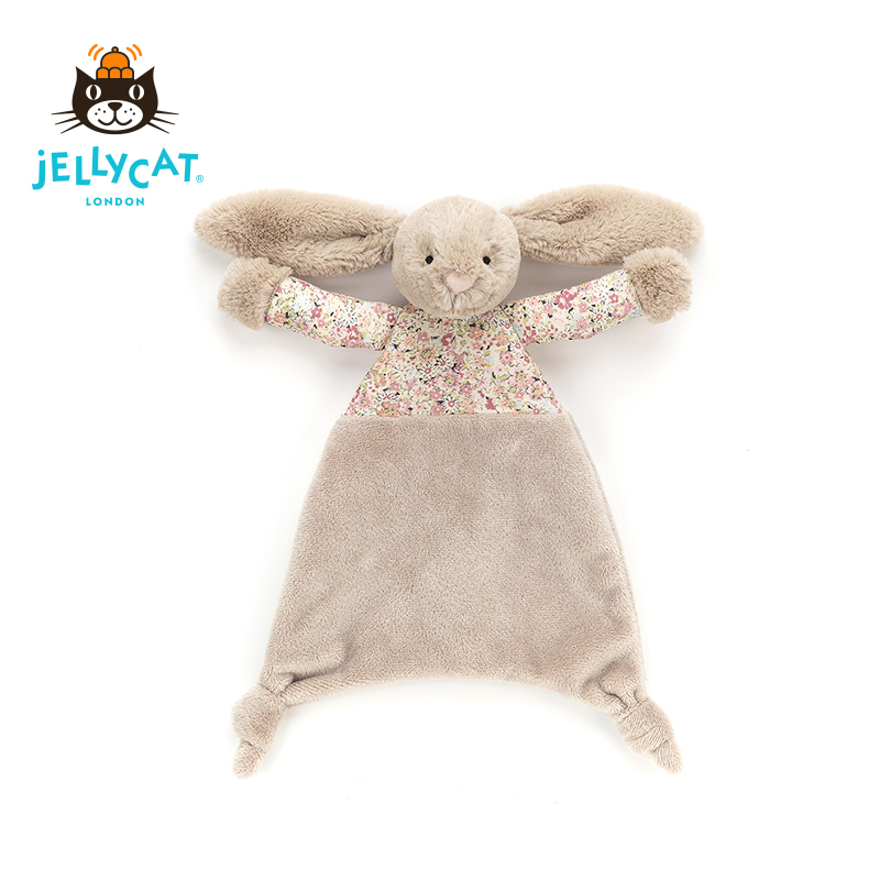 British Jellycat Flower Bumi Bunny Rabbit Sweet Sleeping Towel Baby Soft Doll Baby Gift-Taobao