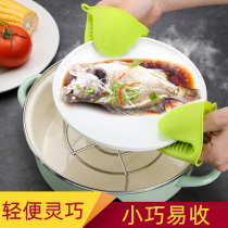 2 silicone microwave oven gloves heat insulation gloves anti-hot clip kitchen non-slip gloves anti-hot gloves a pair