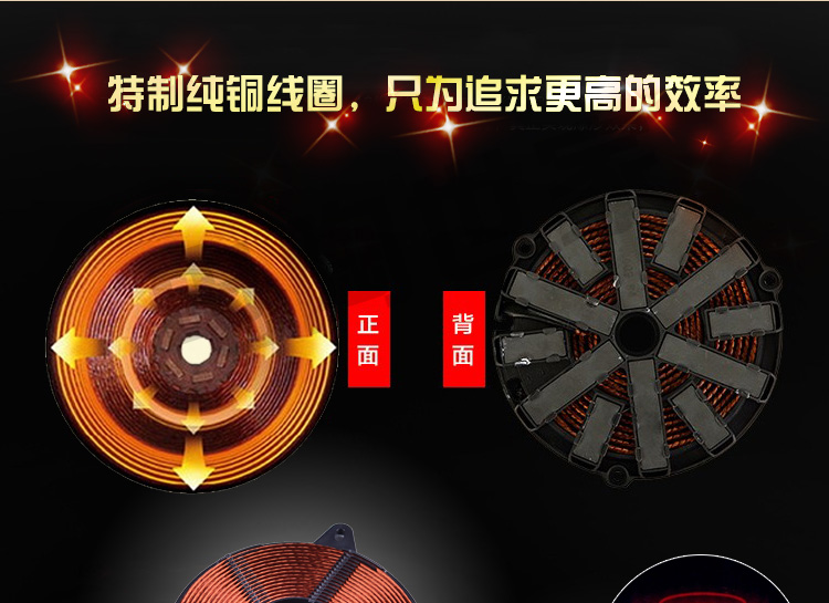 các loại bếp từ Nồi hơi chữa cháy thương mại cảm ứng 1200W nhúng dây điều khiển cảm ứng nồi hơi lửa tròn nhỏ - Bếp cảm ứng bếp từ 3 vùng nấu