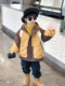 Boys' Autumn and Winter Quilted Jacket, Three-In-One Padded Coat, Thickened Outerwear, 2025 New Style, Children's Fashionable Winter Clothing