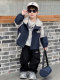 Boys' Spring and Autumn Jacket Three-In-One Windbreaker 2026 New Children's Korean Style Trendy Autumn Jacket for Boys