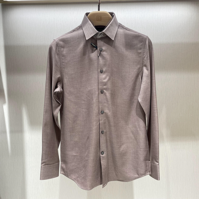Bosssunwen Genuine Autumn and Winter Men's Versatile Long-Sleeved Shirt in 2 Colors 133221030370