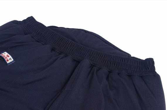 Bộ đồ cotton nam trung niên và cũ cộng với nhung áo khoác cotton cho người già quần sooc