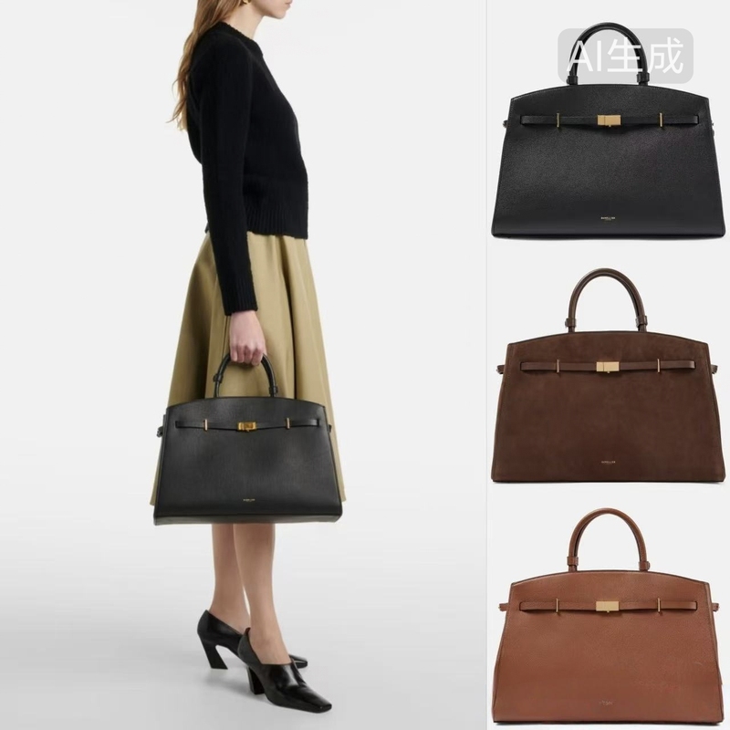 Niche Demellier 2026 New Autumn and Winter European and American Platinum Tote Bag Briefcase Handbag Shoulder Bag for Women