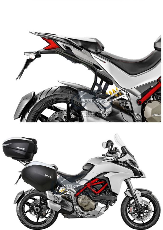 SHAD Sid Xe máy Side Box Dukati Ducati Big Bird MULTISTADA 1200 Khung bên đuôi Hộp thùng đồ xe máy
