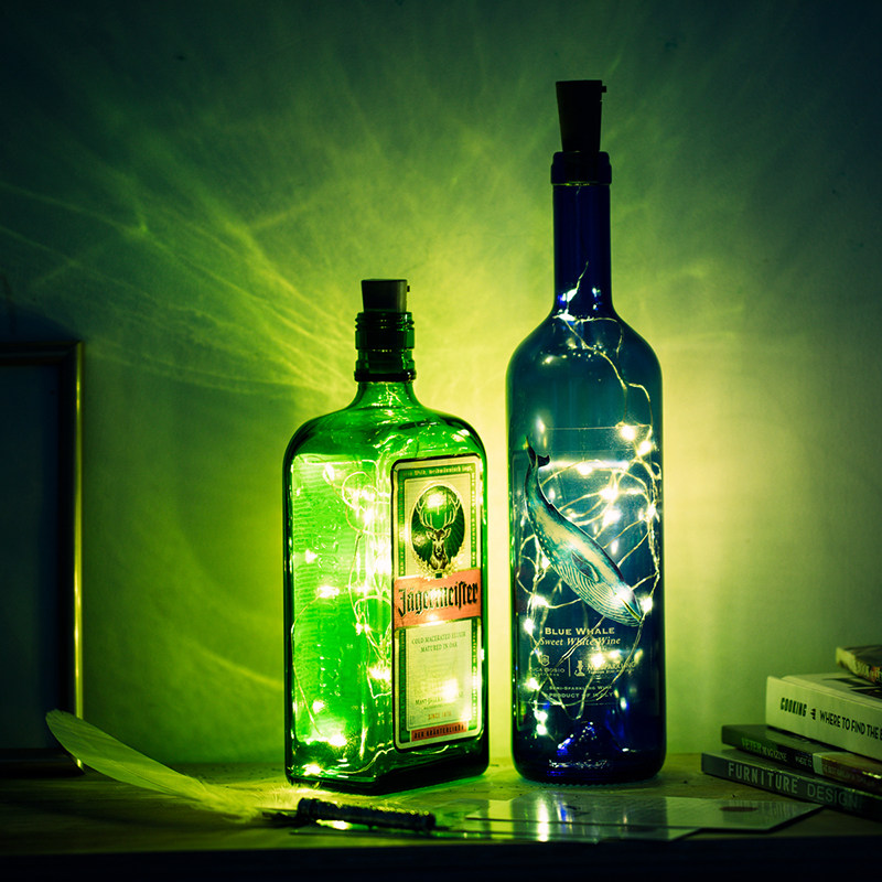 Single shot is not shipped, please shoot with the wine stopper light LED wine string light Holiday decoration light belt