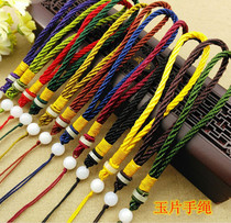 Thousand-eyed Bodhi hand rope high-end handlebar Wen play jade piece thick hand rope car lanyard mixed batch