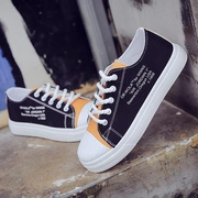 Giày retro gió sang trọng giày vải nữ 2018 mới dành cho sinh viên Hàn Quốc phiên bản Hàn Quốc của khu phố nhỏ ulzzang chụp đôi giày nhỏ màu đen