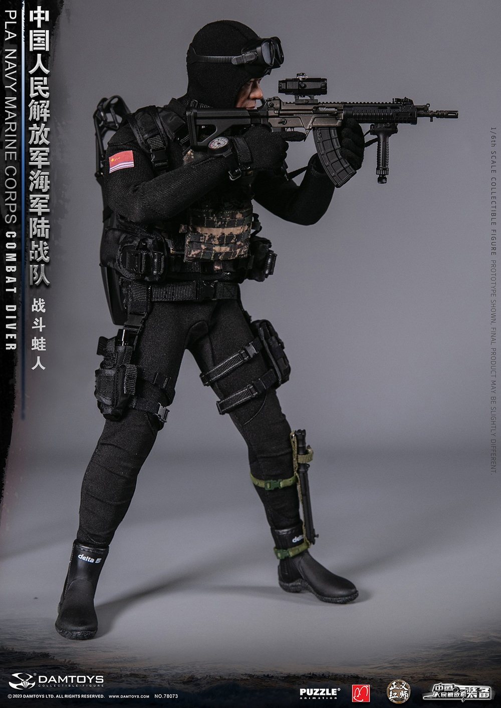 DAMTOYS 78073 PLA Marine Corps Combat Frogman 1/6 Action Figure