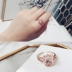 Nhẫn nữ vương Nhật Bản và Hàn Quốc hipster sinh viên nhẫn cá tính đa năng thời trang đơn giản trang sức bầu không khí thực phẩm đỏ nhẫn ngón tay nhẫn cưới pnj Nhẫn