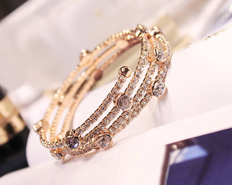 Châu âu và Mỹ multi-layer bracelet bracelet rhinestone Nhật Bản và Hàn Quốc phiên bản của ngọt ngào đơn giản trang sức đồ trang sức sinh viên bracelet trang sức vòng đeo tay nữ